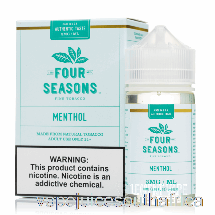 Vape Juice South Africa Menthol - Four Seasons - 60Ml 12Mg